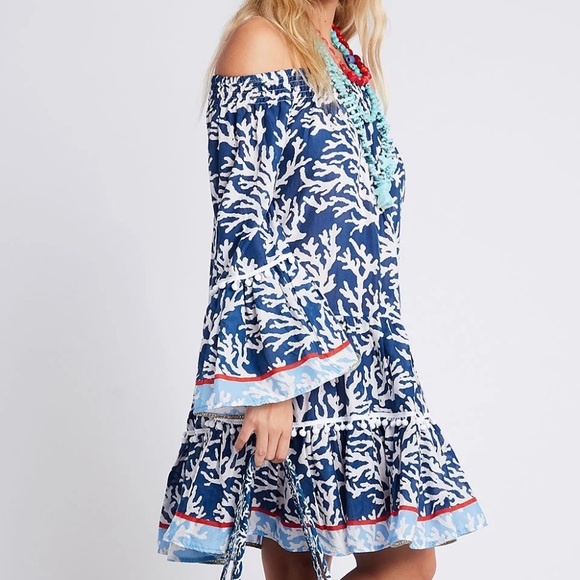 Cute Coral tropical Tunic. - Picture 5 of 8